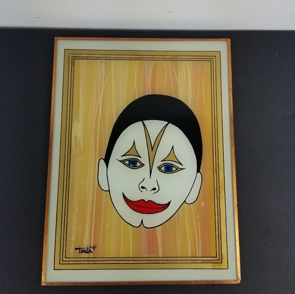 - Glass painting signed Tombi - Picture 1 of 7